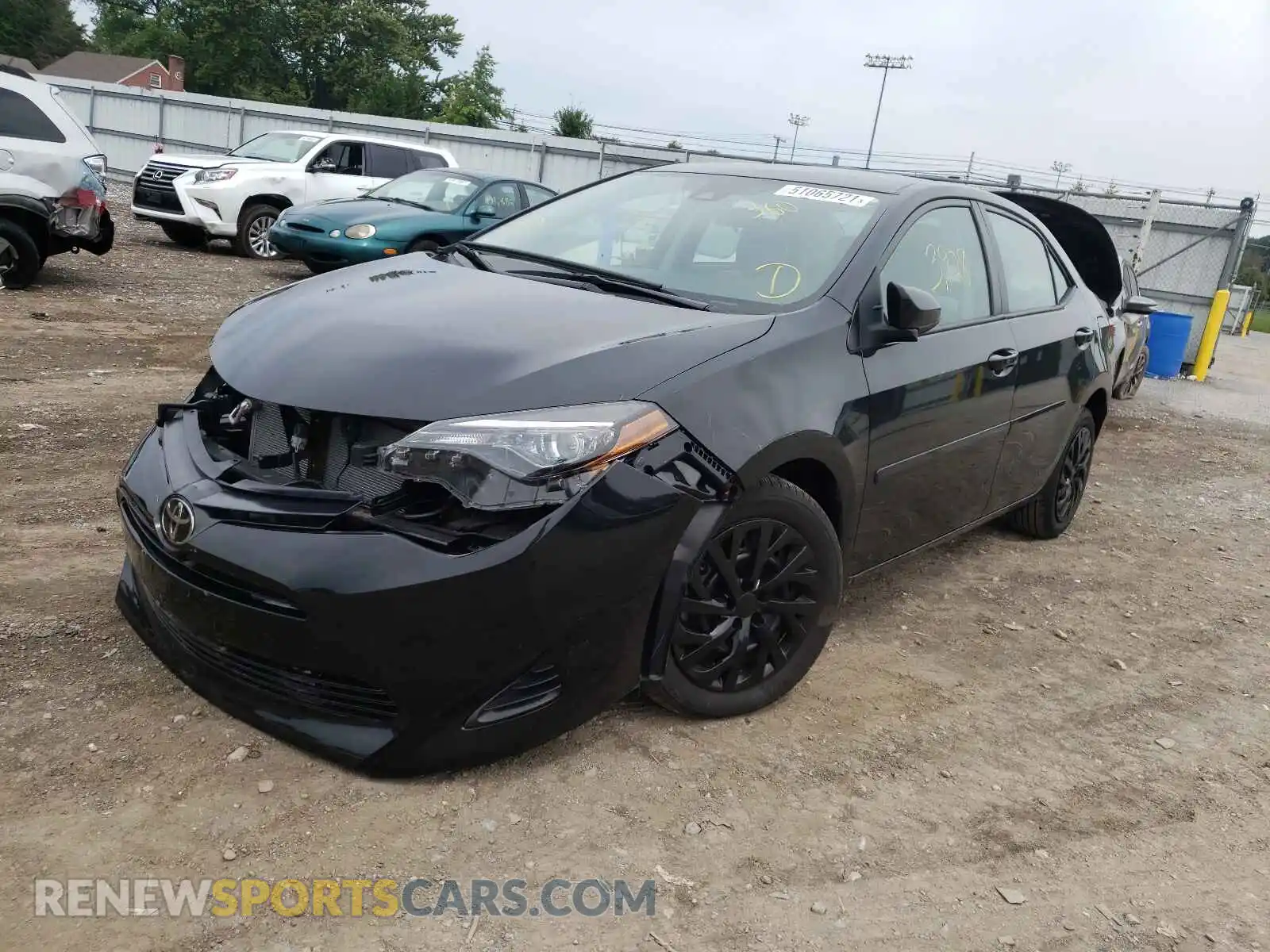 2 Photograph of a damaged car 2T1BURHE3KC202566 TOYOTA COROLLA 2019