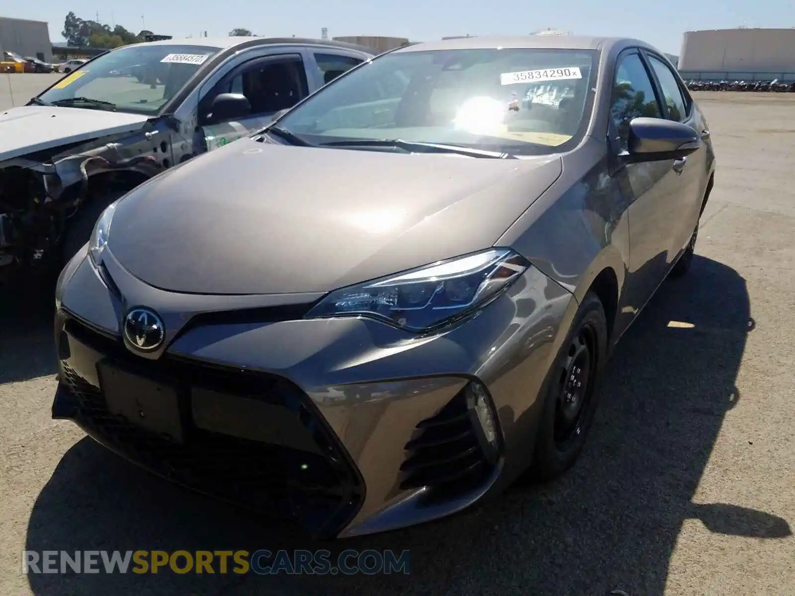 2 Photograph of a damaged car 2T1BURHE3KC202860 TOYOTA COROLLA 2019