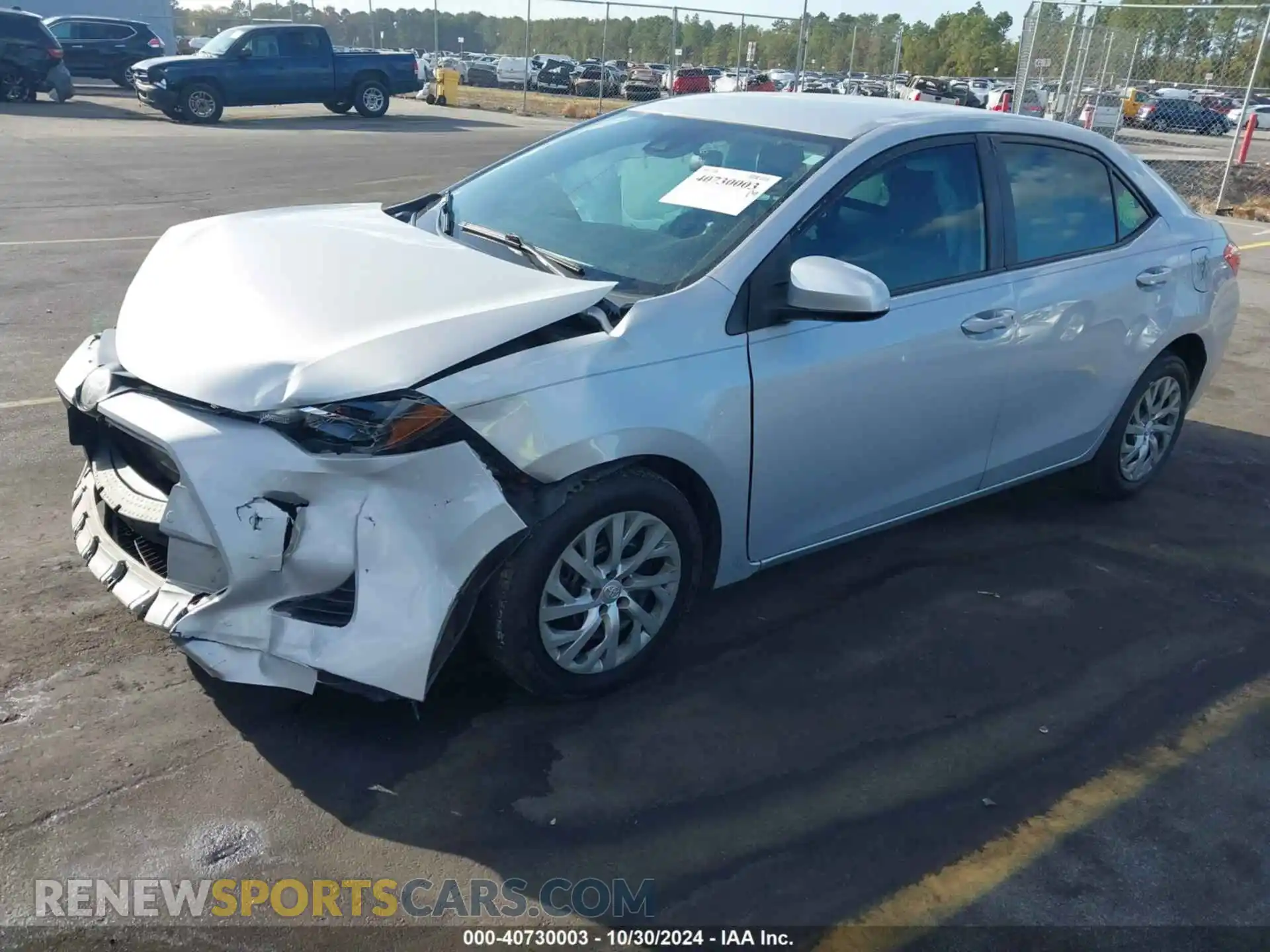 2 Photograph of a damaged car 2T1BURHE3KC203359 TOYOTA COROLLA 2019