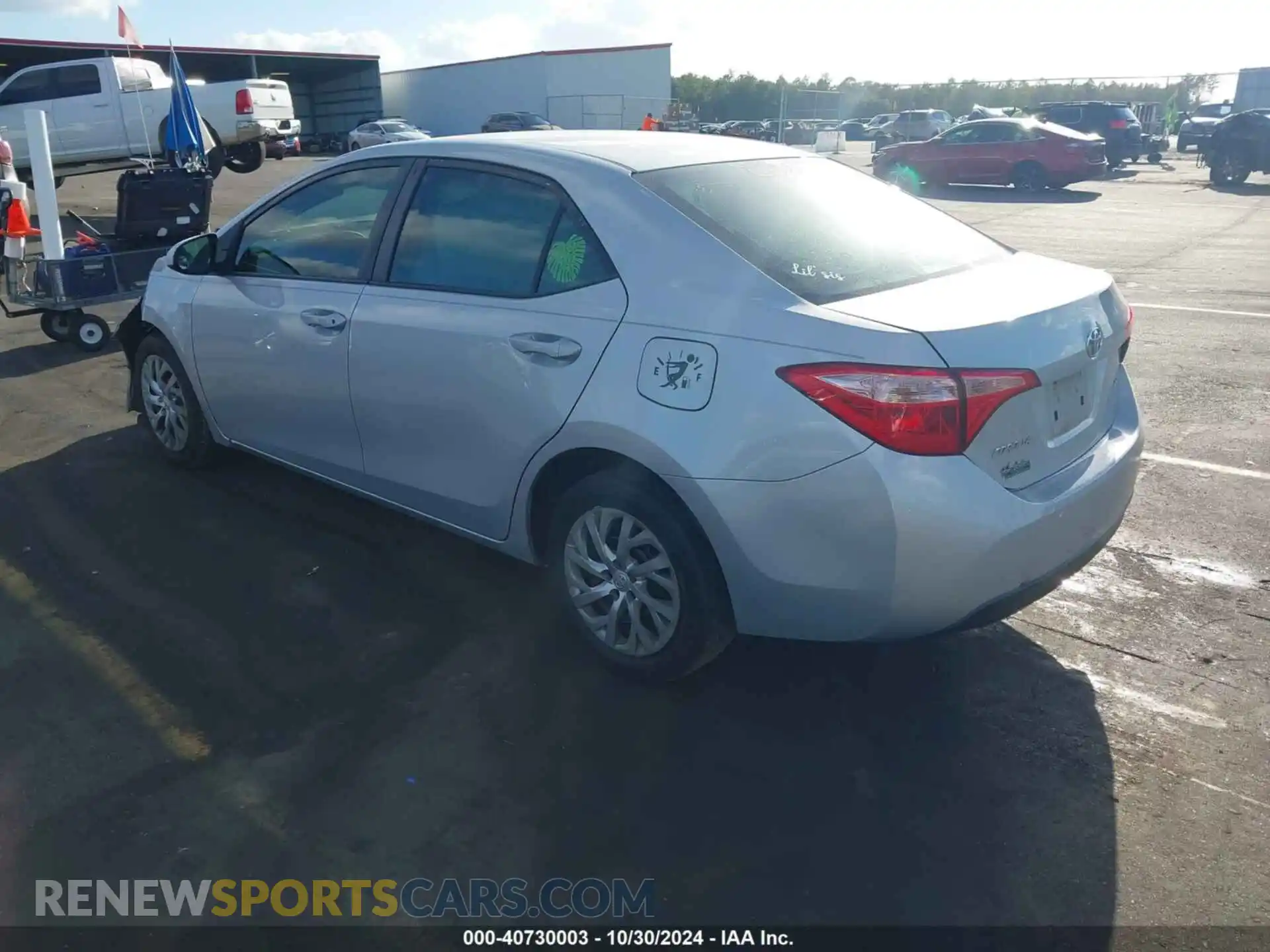 3 Photograph of a damaged car 2T1BURHE3KC203359 TOYOTA COROLLA 2019