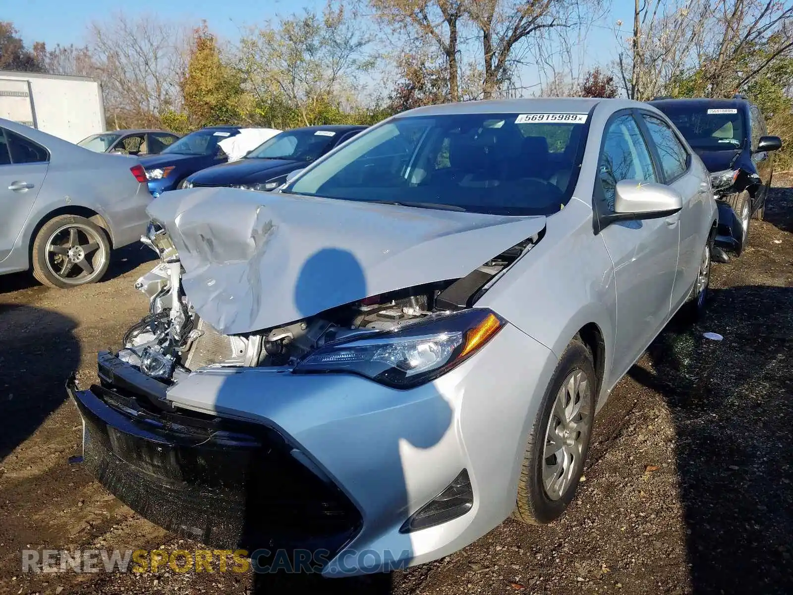 2 Photograph of a damaged car 2T1BURHE3KC213731 TOYOTA COROLLA 2019