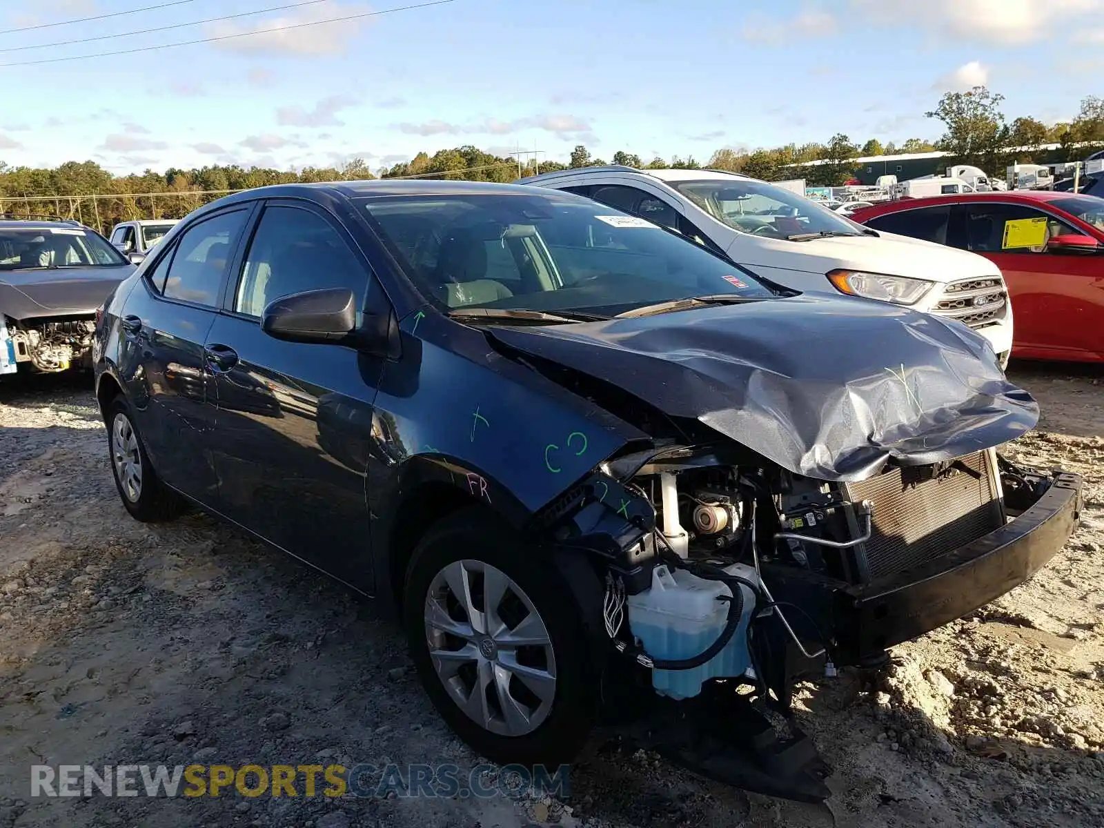 1 Photograph of a damaged car 2T1BURHE3KC218475 TOYOTA COROLLA 2019