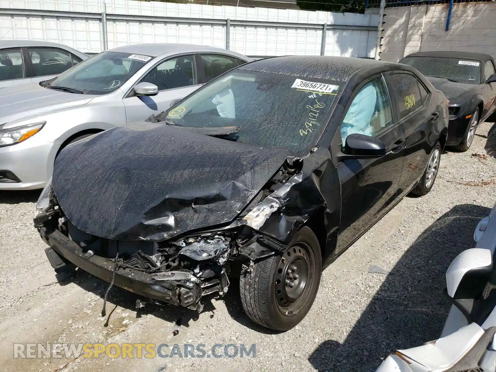 2 Photograph of a damaged car 2T1BURHE3KC222364 TOYOTA COROLLA 2019