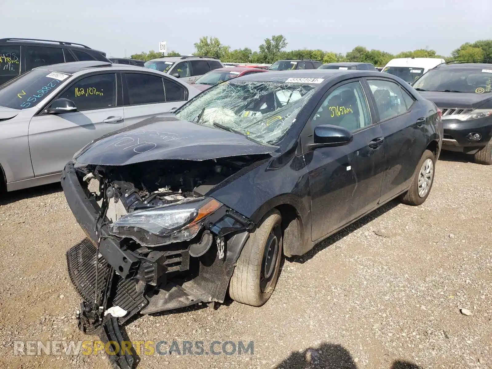 2 Photograph of a damaged car 2T1BURHE3KC232408 TOYOTA COROLLA 2019