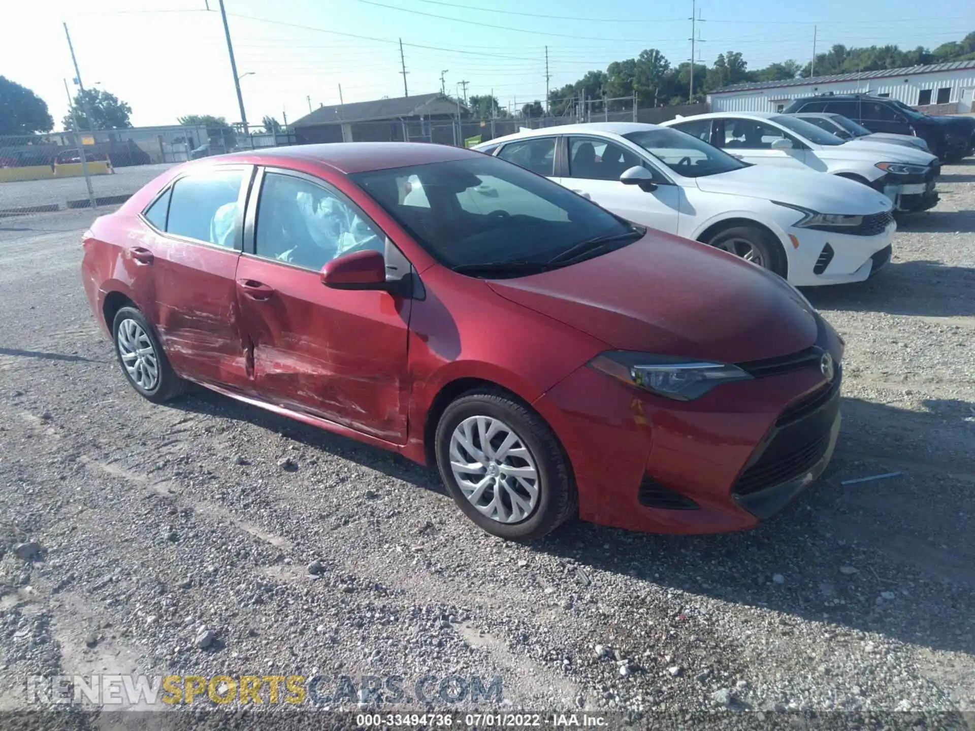 1 Photograph of a damaged car 2T1BURHE3KC236166 TOYOTA COROLLA 2019