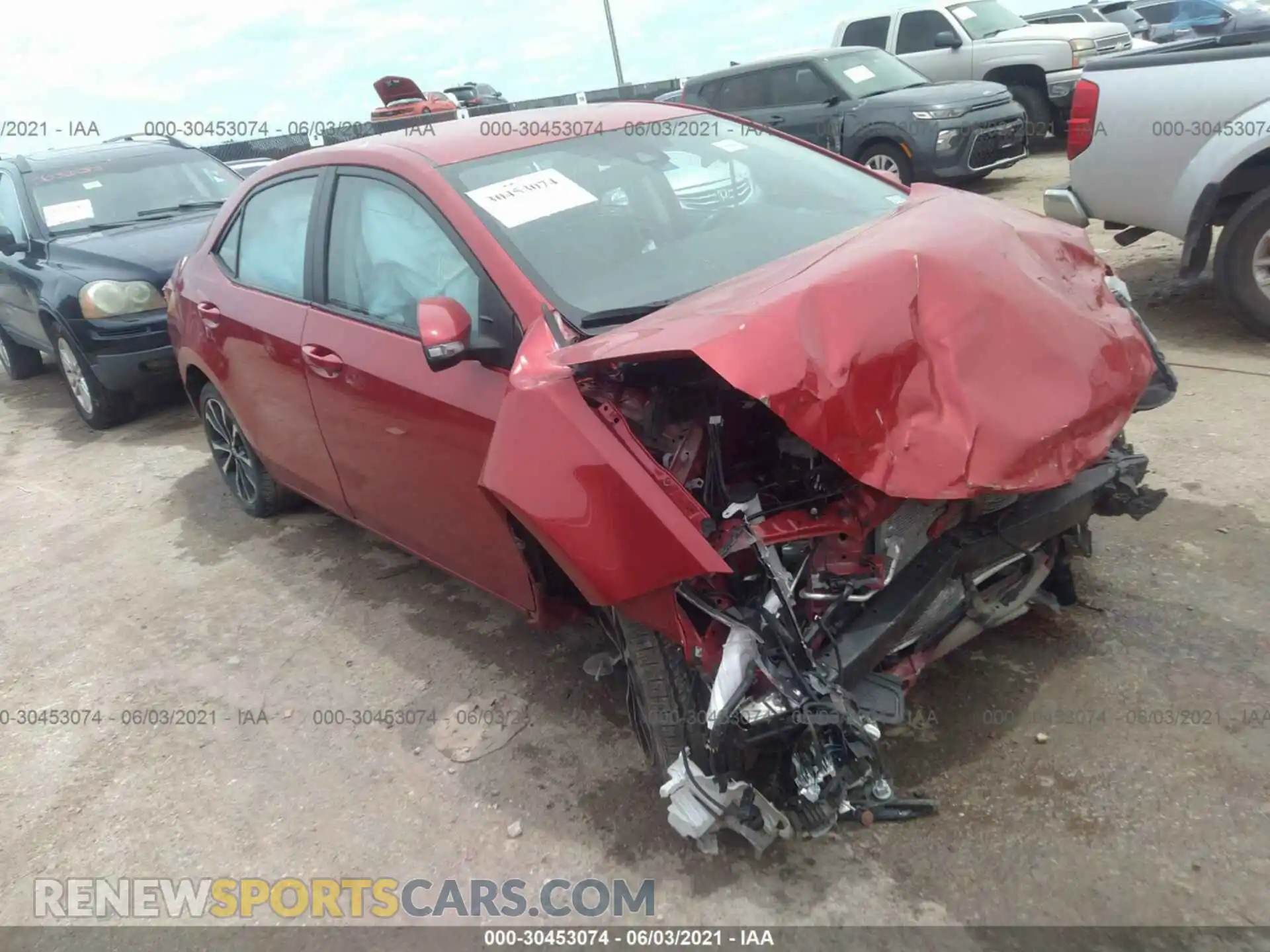 1 Photograph of a damaged car 2T1BURHE3KC237527 TOYOTA COROLLA 2019