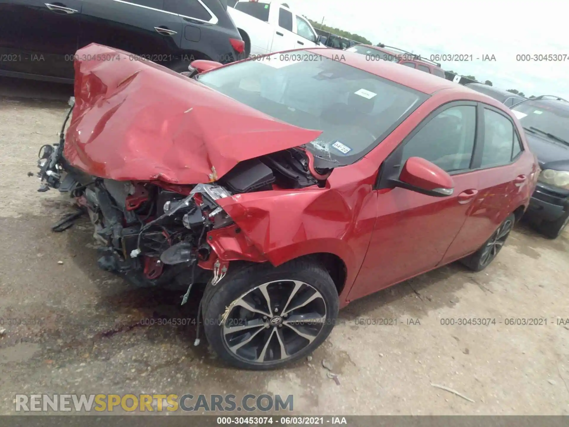 2 Photograph of a damaged car 2T1BURHE3KC237527 TOYOTA COROLLA 2019