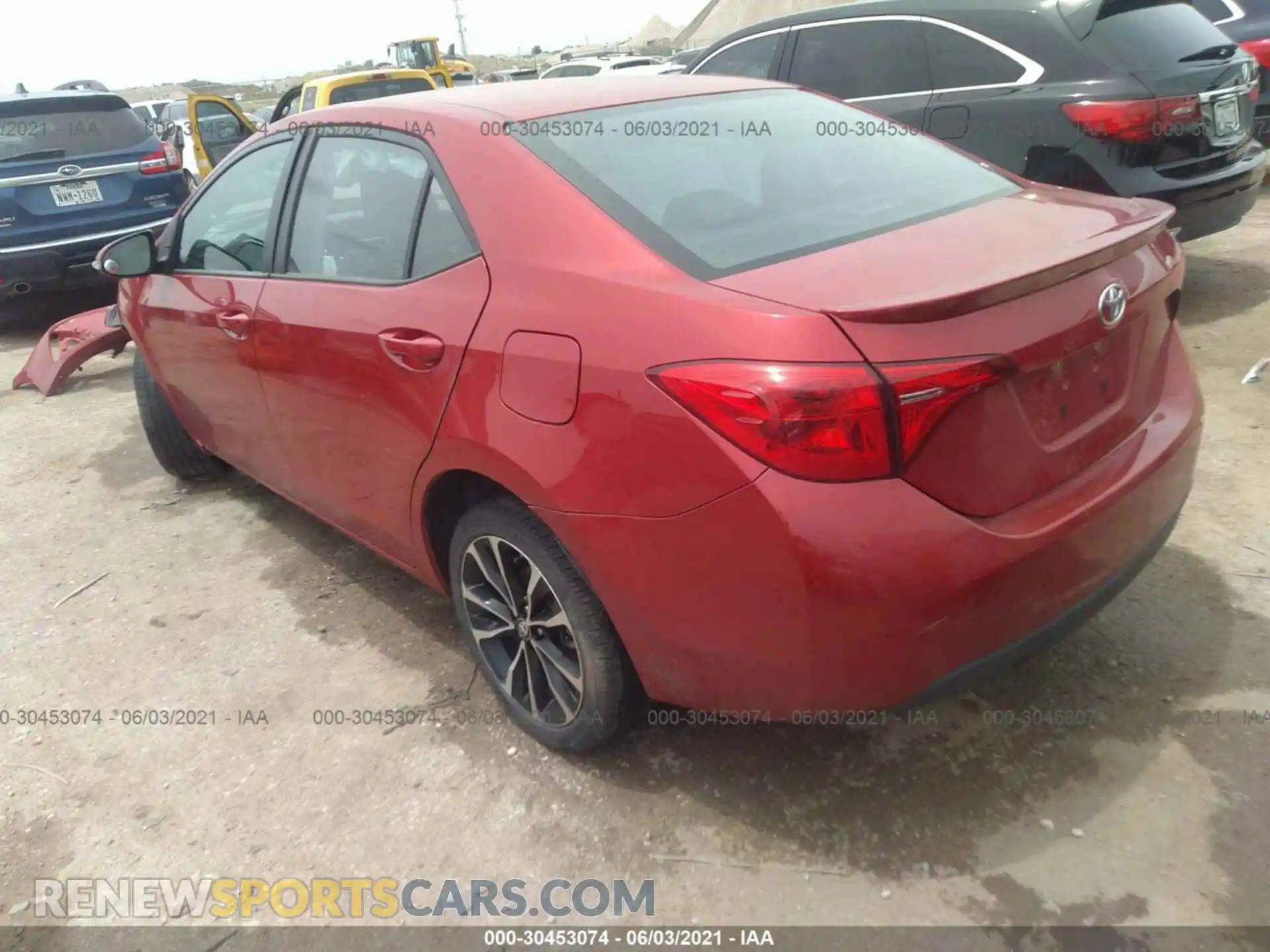 3 Photograph of a damaged car 2T1BURHE3KC237527 TOYOTA COROLLA 2019