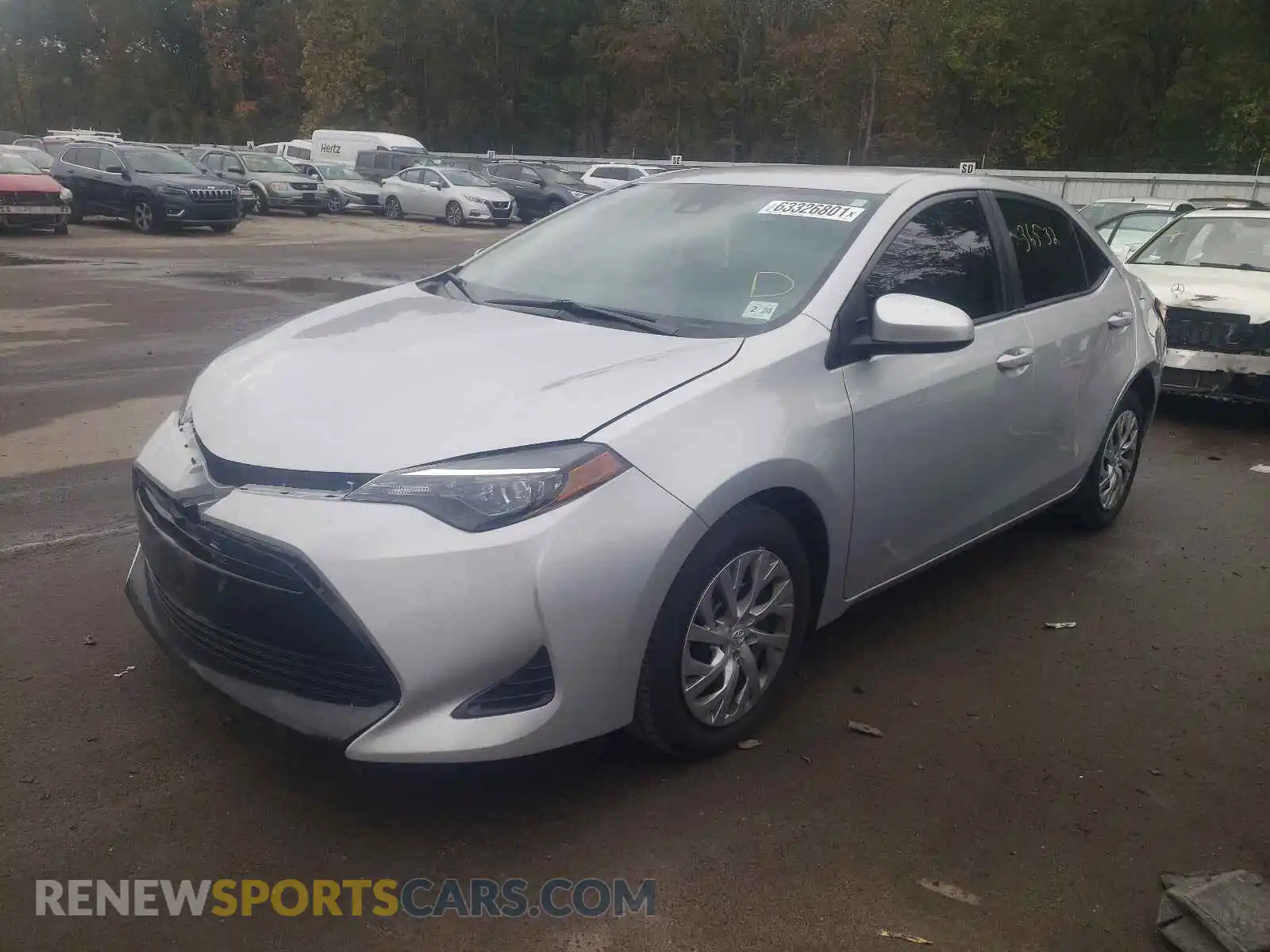 2 Photograph of a damaged car 2T1BURHE3KC243912 TOYOTA COROLLA 2019