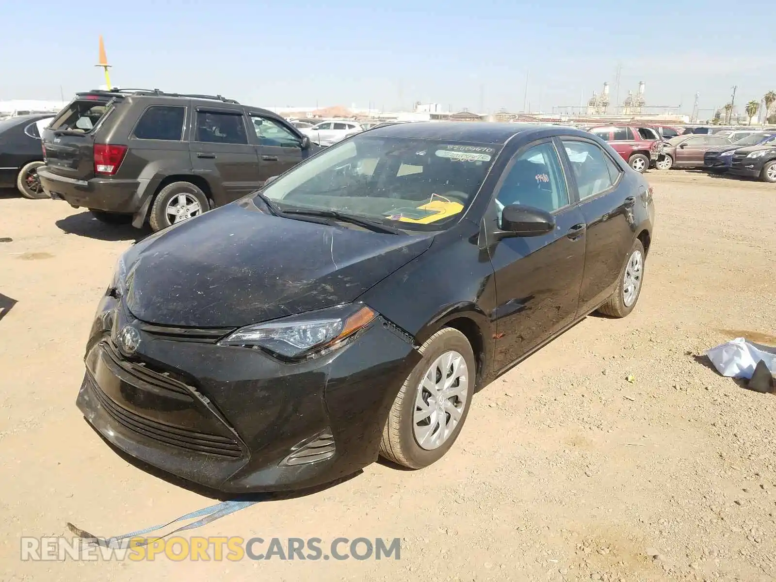 2 Photograph of a damaged car 2T1BURHE3KC247135 TOYOTA COROLLA 2019