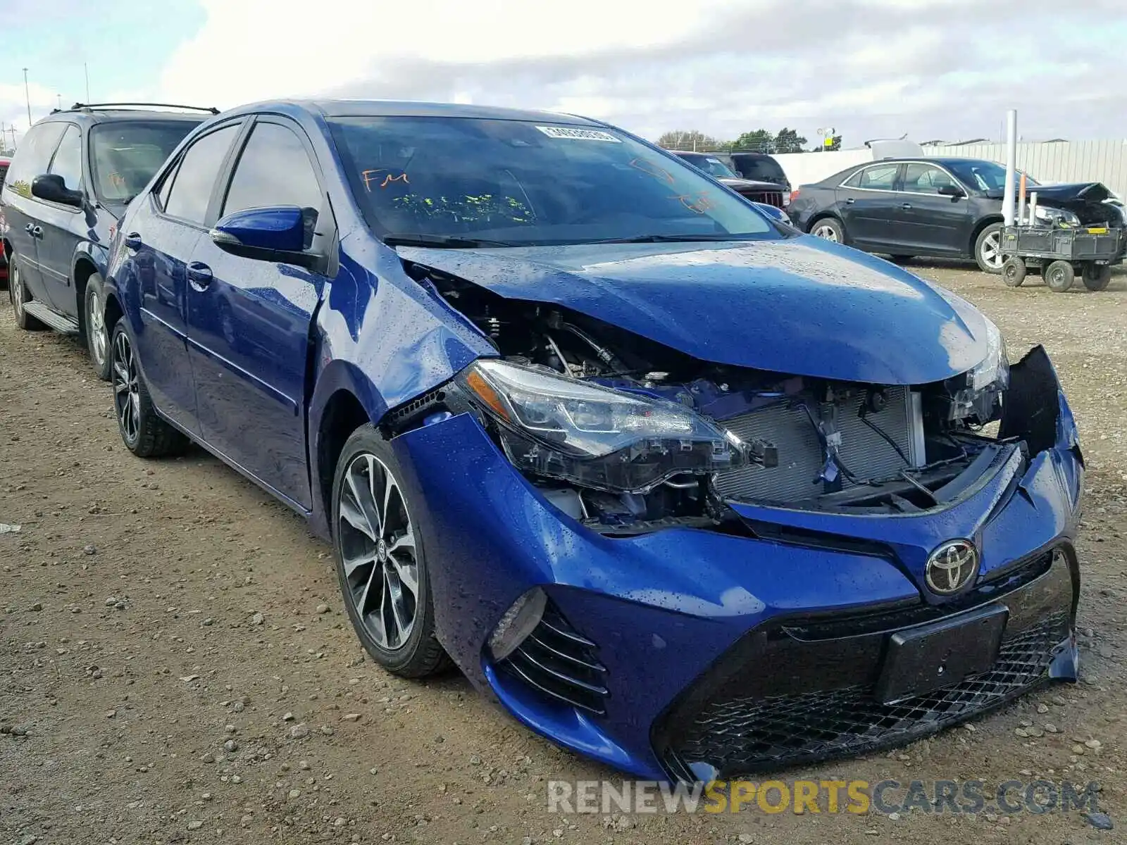 1 Photograph of a damaged car 2T1BURHE4KC126601 TOYOTA COROLLA 2019