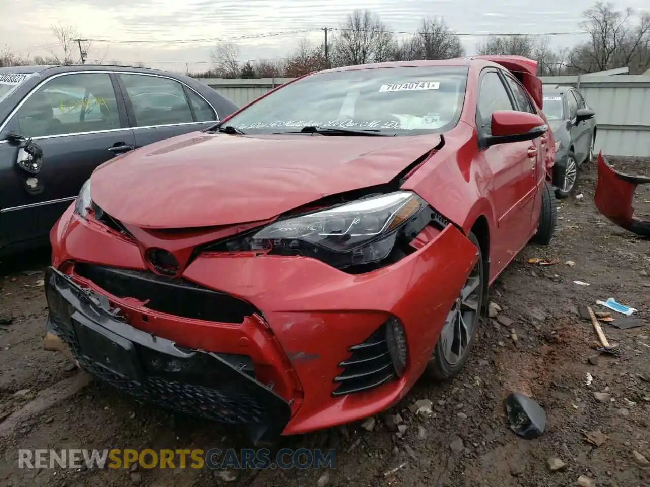 2 Photograph of a damaged car 2T1BURHE4KC128008 TOYOTA COROLLA 2019