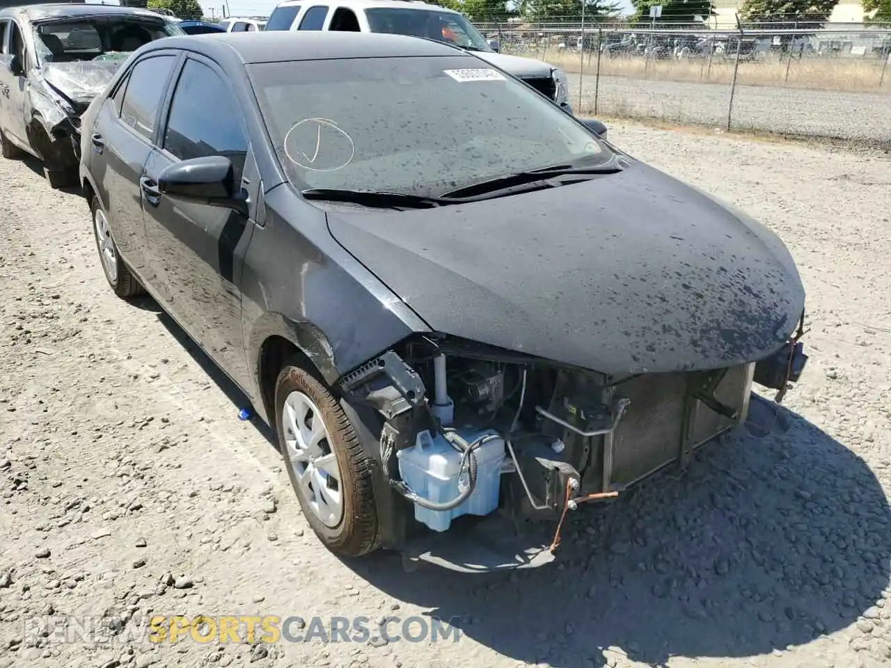 1 Photograph of a damaged car 2T1BURHE4KC131586 TOYOTA COROLLA 2019