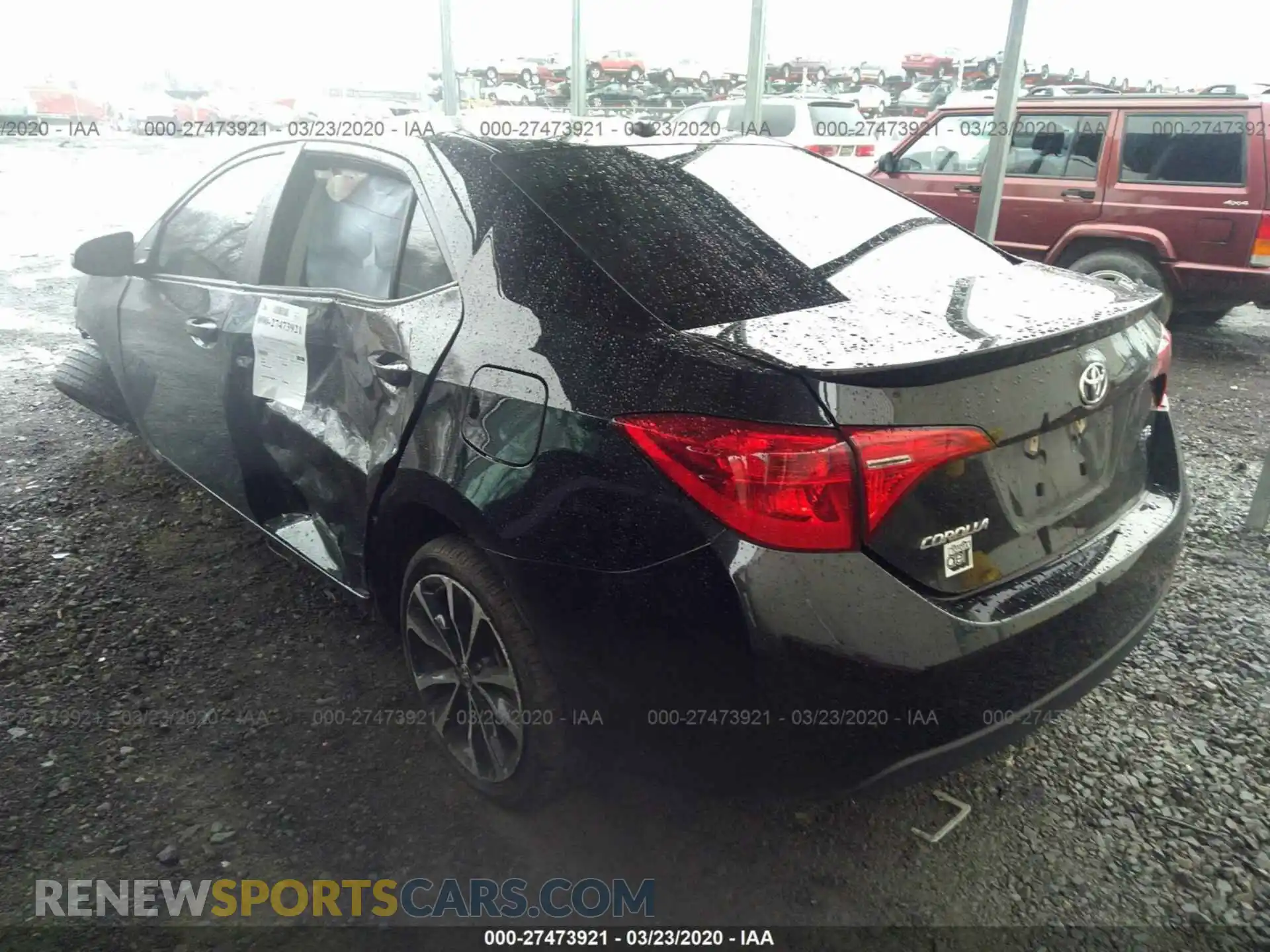 3 Photograph of a damaged car 2T1BURHE4KC133015 TOYOTA COROLLA 2019