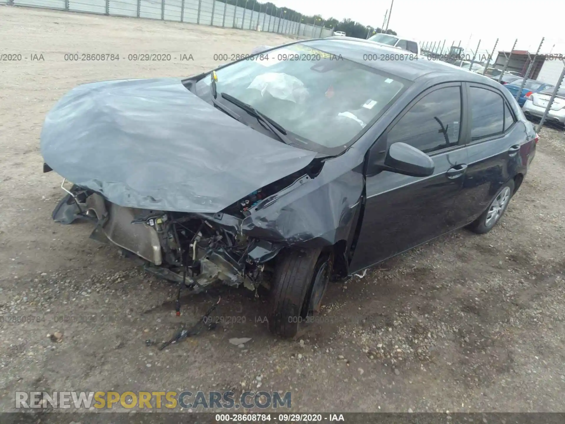 2 fotografías del automóvil dañado 2T1BURHE4KC138862 TOYOTA COROLLA 2019