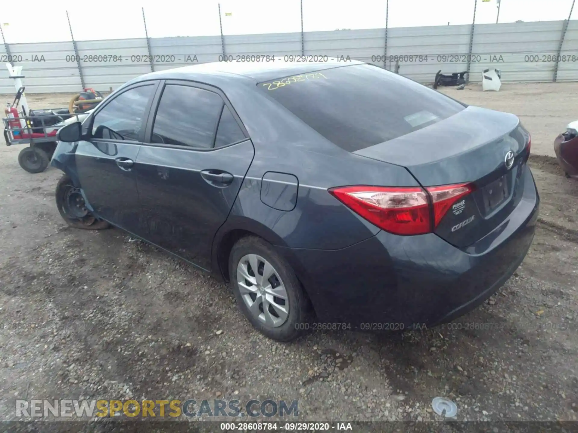 3 fotografías del automóvil dañado 2T1BURHE4KC138862 TOYOTA COROLLA 2019