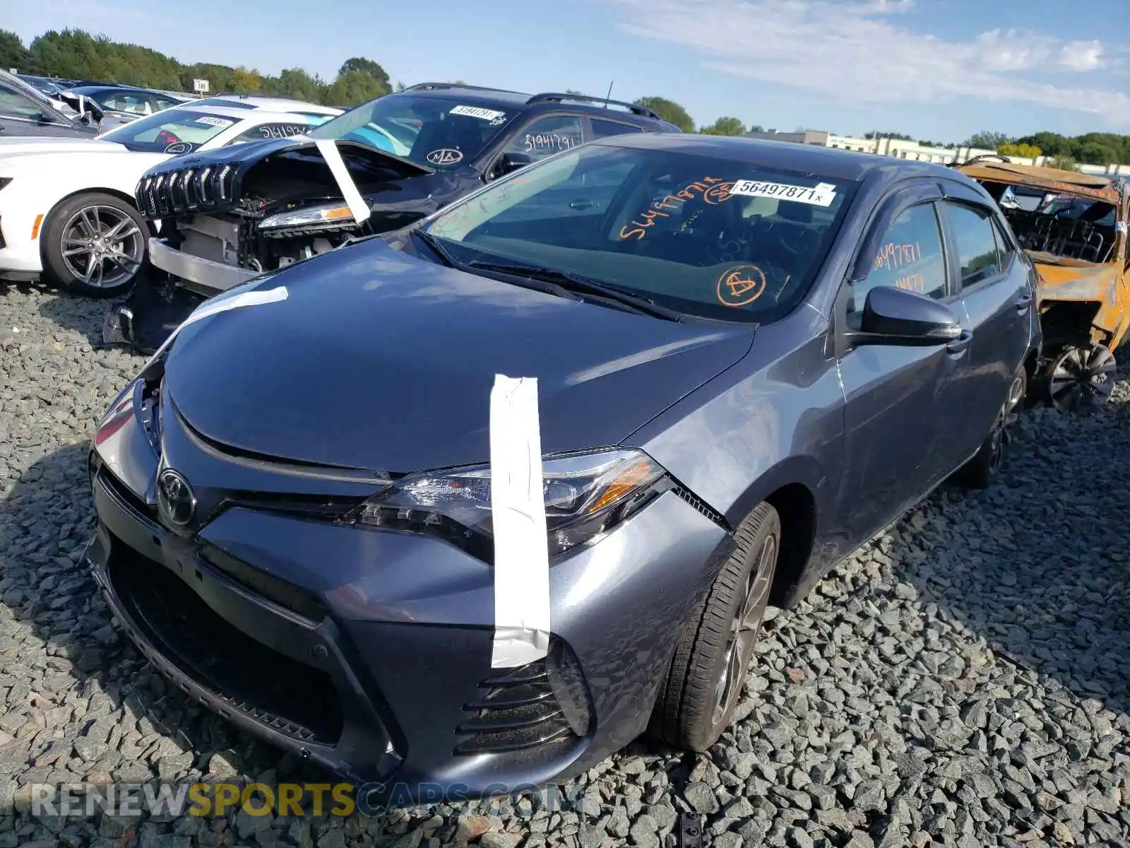 2 Photograph of a damaged car 2T1BURHE4KC140420 TOYOTA COROLLA 2019