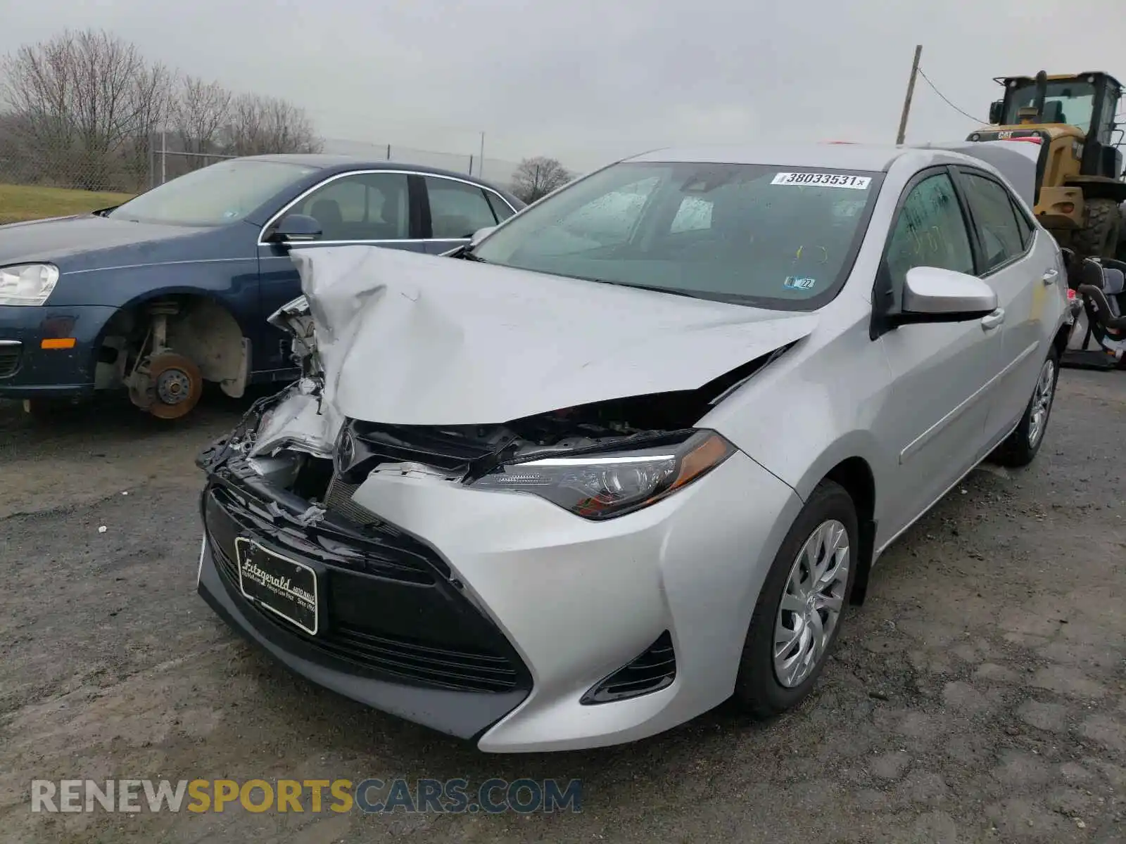 2 Photograph of a damaged car 2T1BURHE4KC141034 TOYOTA COROLLA 2019