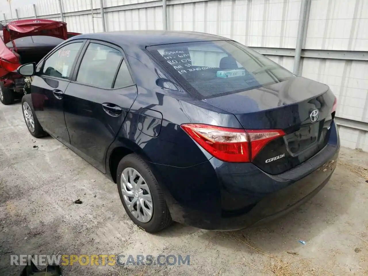 3 fotografías del automóvil dañado 2T1BURHE4KC142331 TOYOTA COROLLA 2019