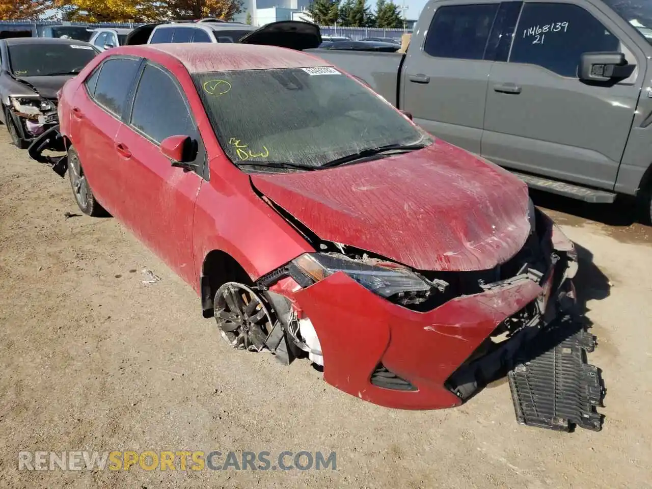 1 Photograph of a damaged car 2T1BURHE4KC142751 TOYOTA COROLLA 2019