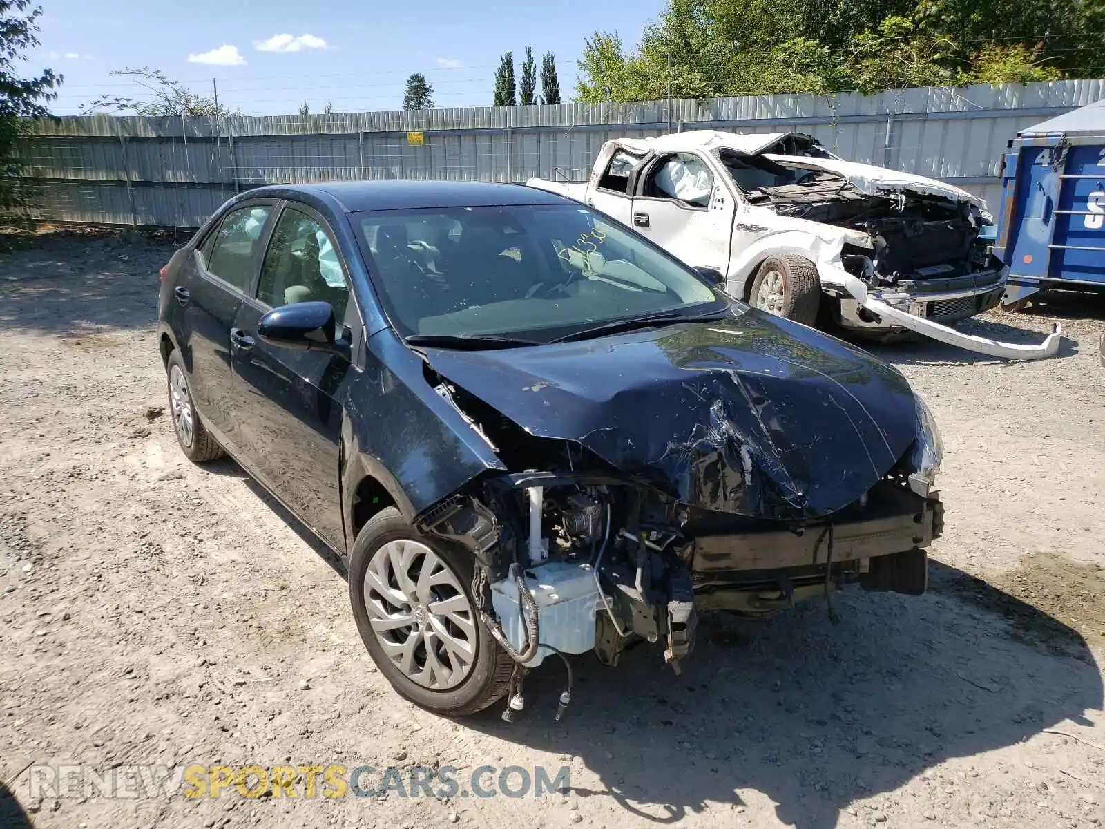 1 Photograph of a damaged car 2T1BURHE4KC143916 TOYOTA COROLLA 2019