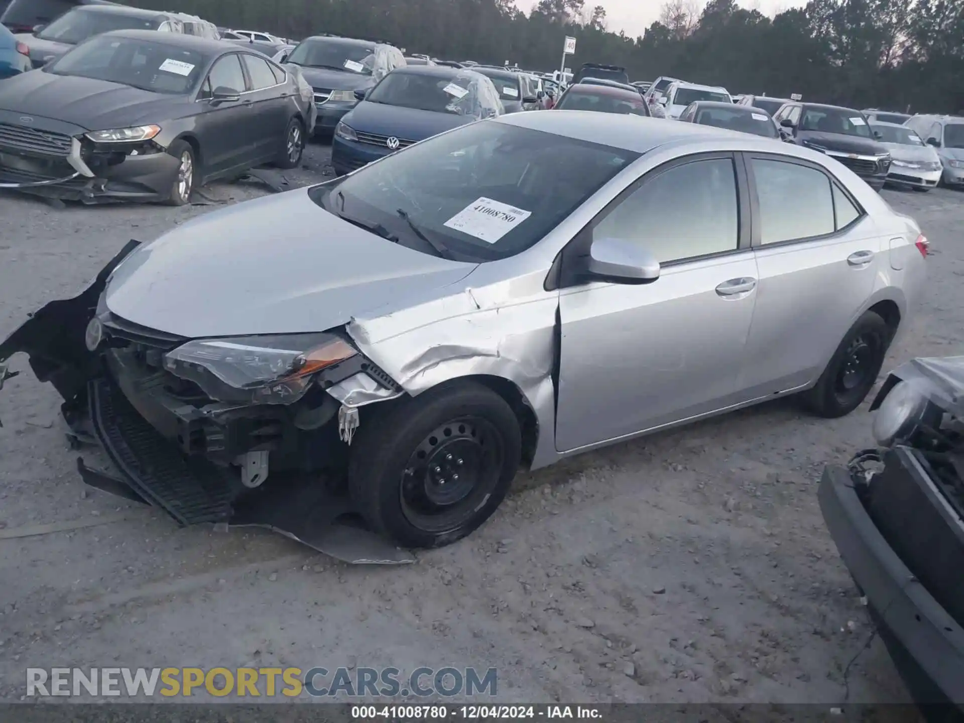 2 Photograph of a damaged car 2T1BURHE4KC143964 TOYOTA COROLLA 2019