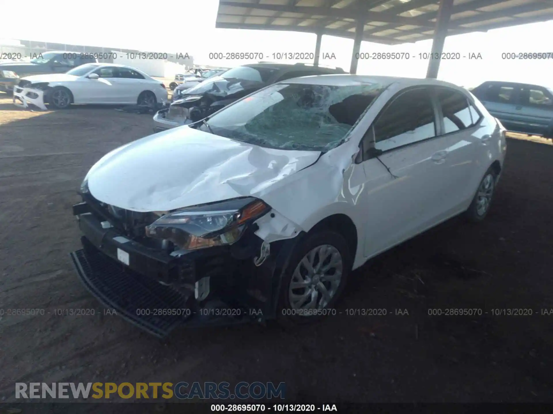 2 Photograph of a damaged car 2T1BURHE4KC144225 TOYOTA COROLLA 2019