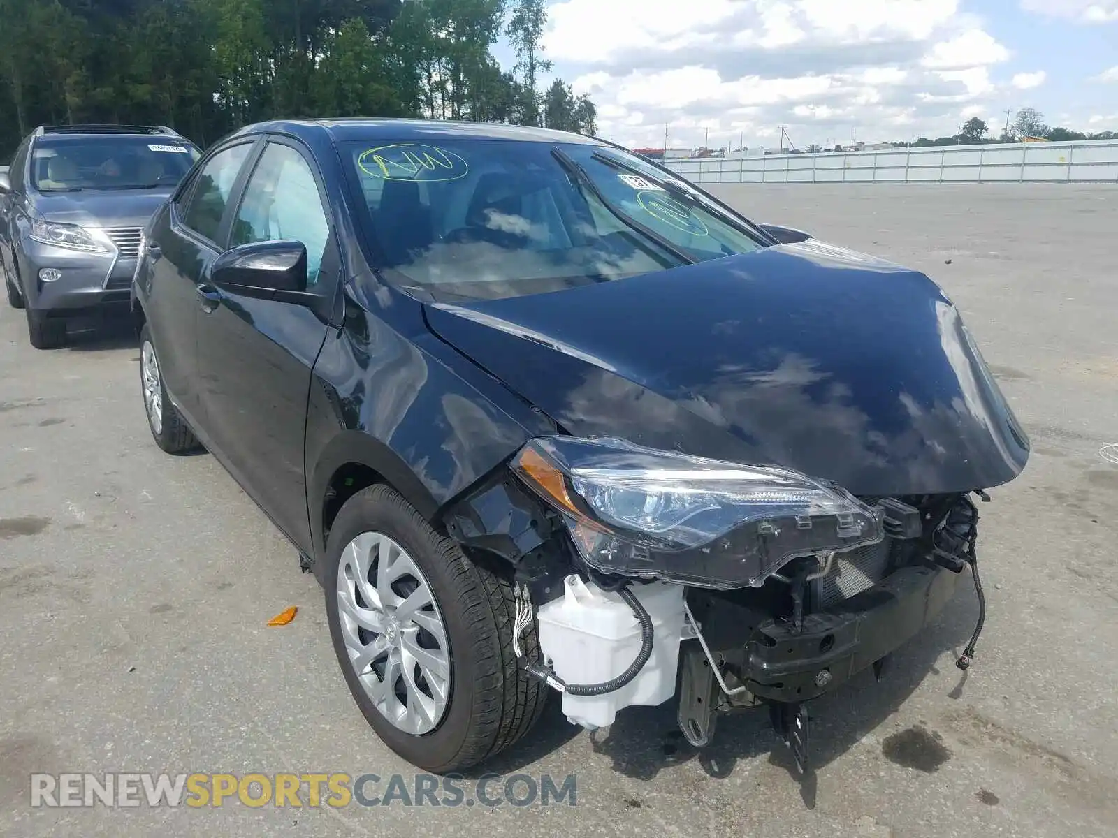 1 Photograph of a damaged car 2T1BURHE4KC144774 TOYOTA COROLLA 2019