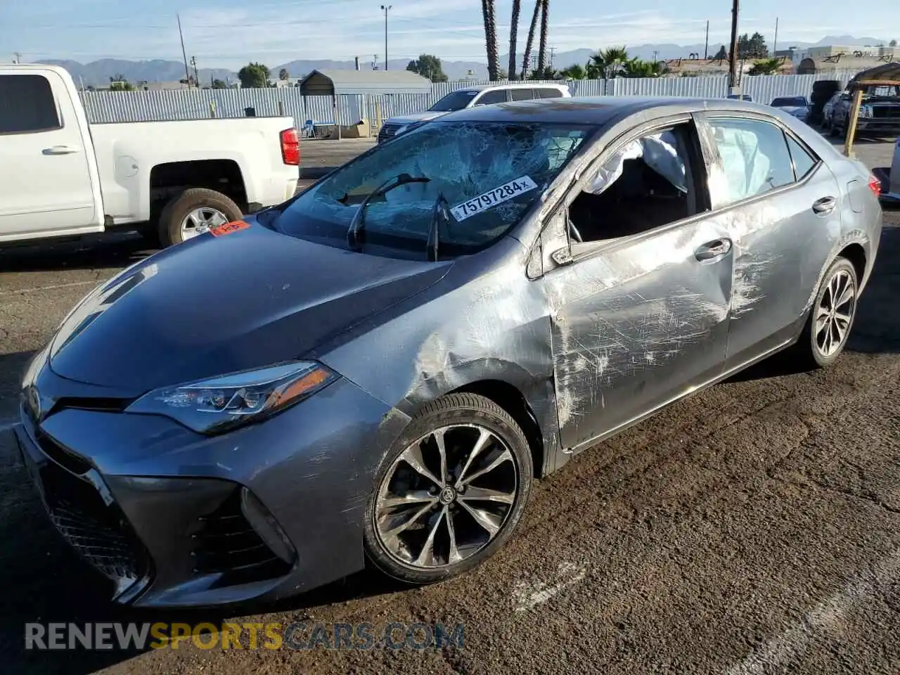1 Photograph of a damaged car 2T1BURHE4KC145911 TOYOTA COROLLA 2019