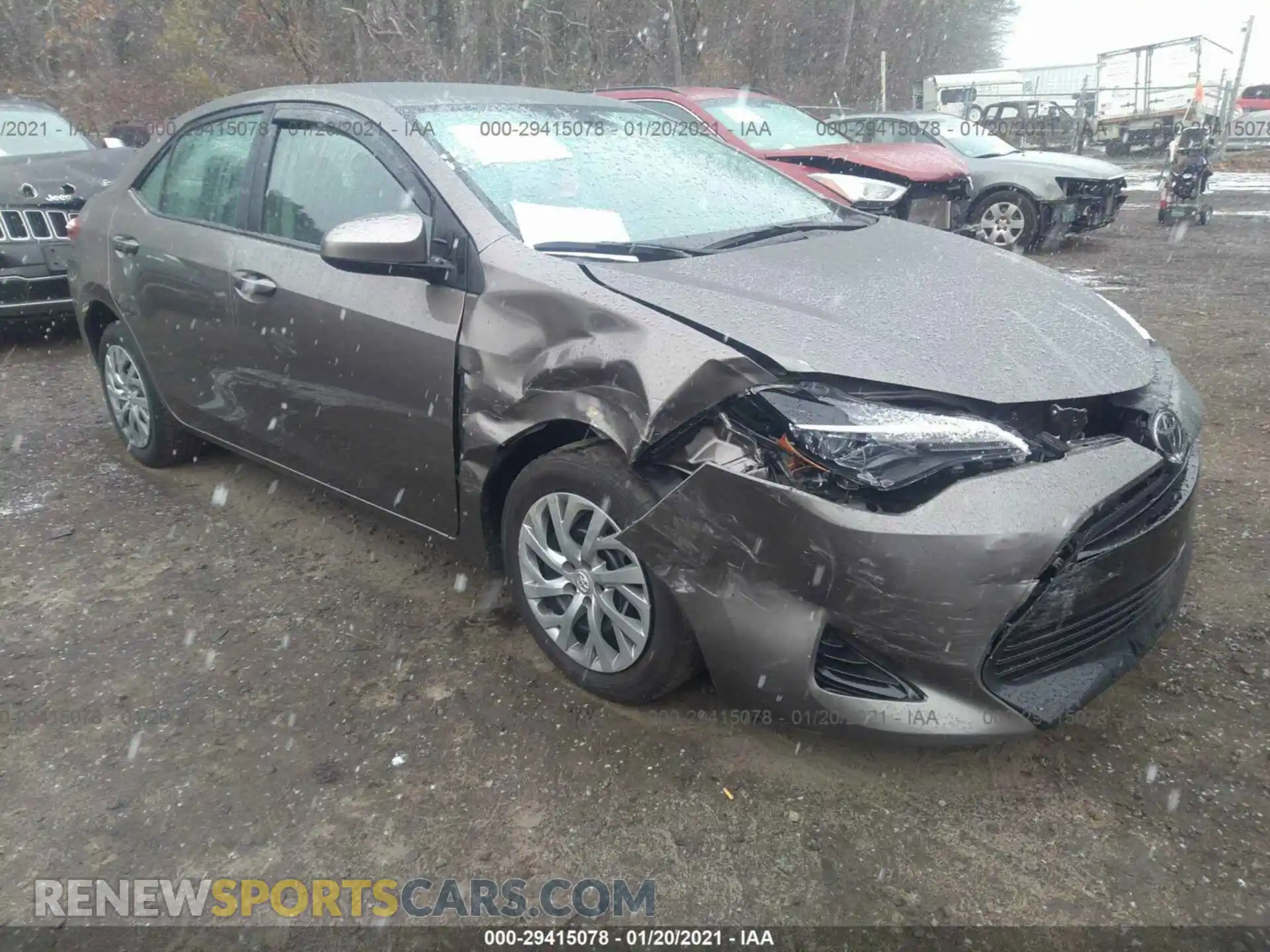 1 Photograph of a damaged car 2T1BURHE4KC147982 TOYOTA COROLLA 2019
