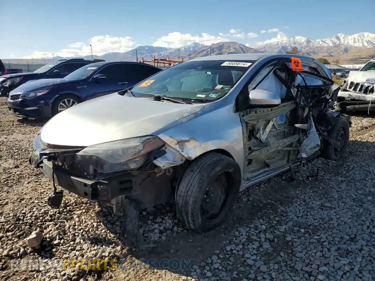 1 Photograph of a damaged car 2T1BURHE4KC149246 TOYOTA COROLLA 2019
