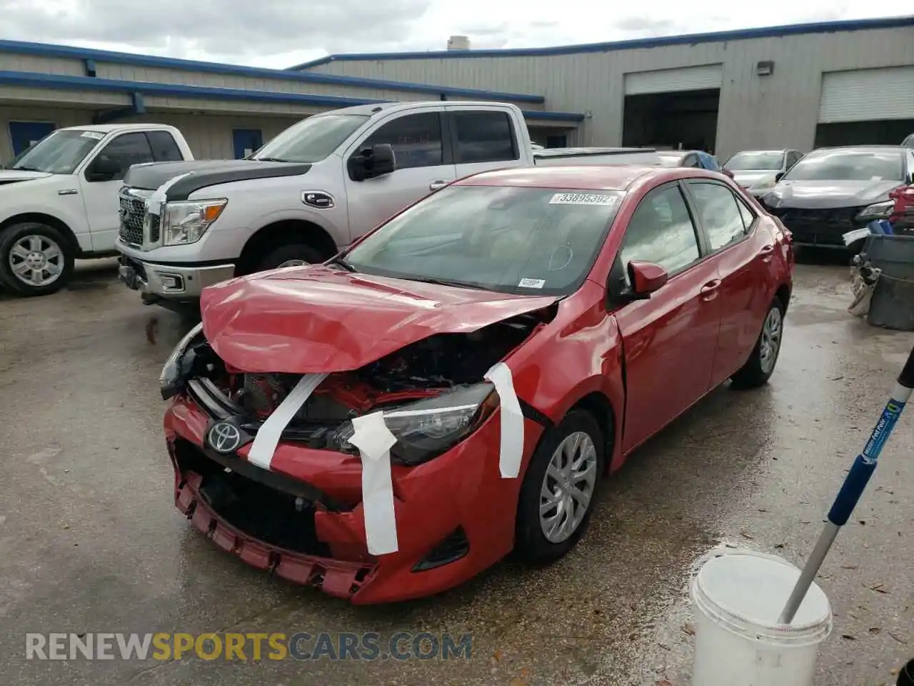 2 Photograph of a damaged car 2T1BURHE4KC151627 TOYOTA COROLLA 2019