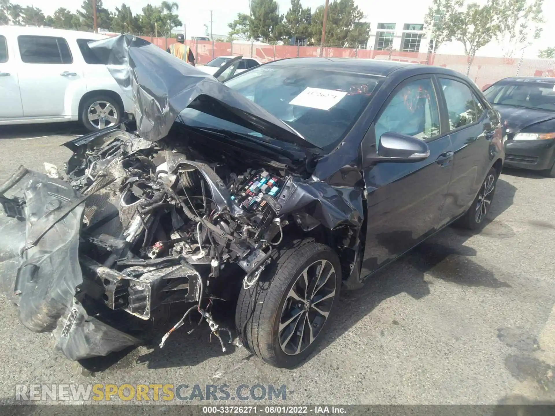 2 Photograph of a damaged car 2T1BURHE4KC152664 TOYOTA COROLLA 2019