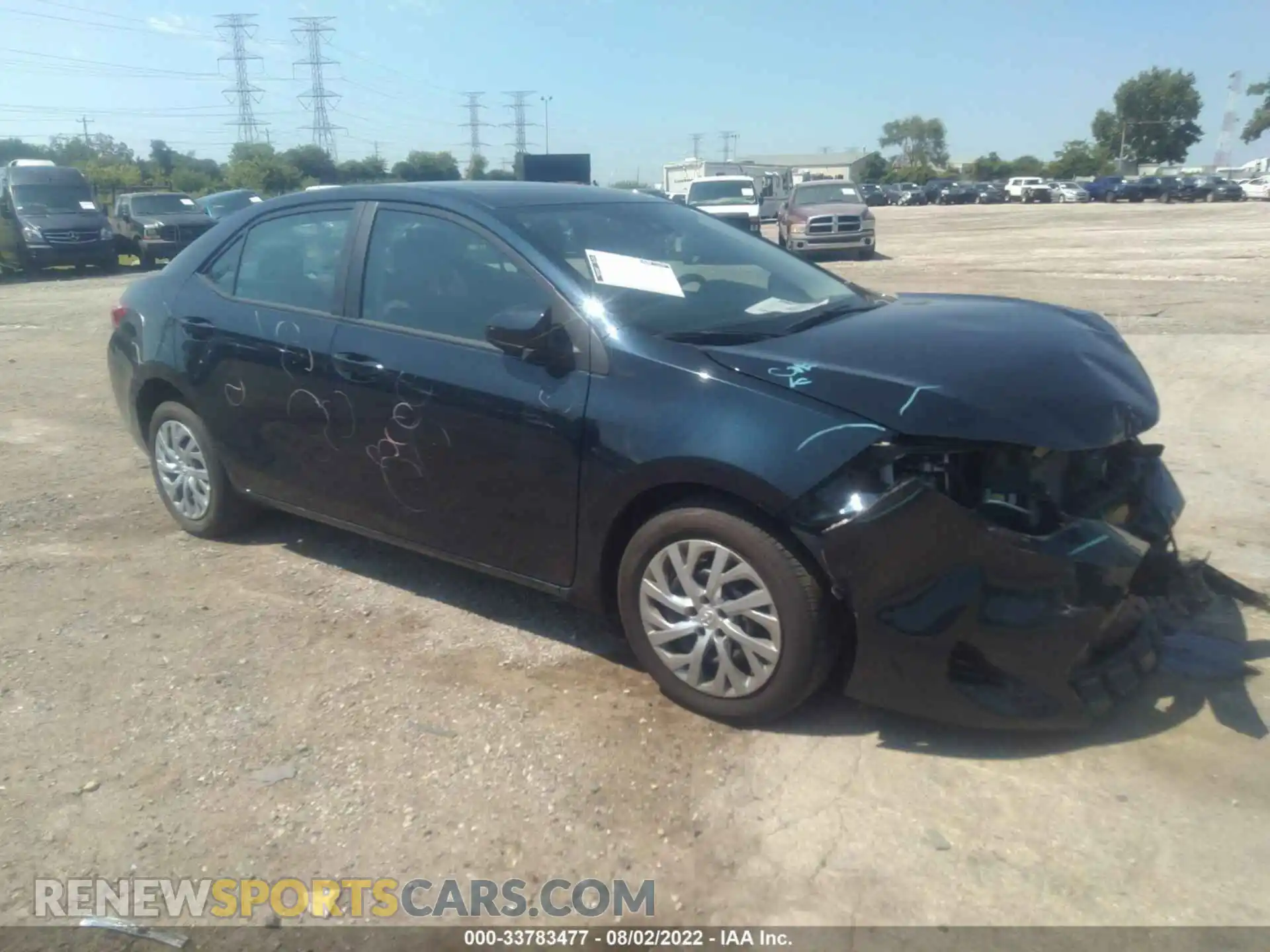 1 Photograph of a damaged car 2T1BURHE4KC152695 TOYOTA COROLLA 2019