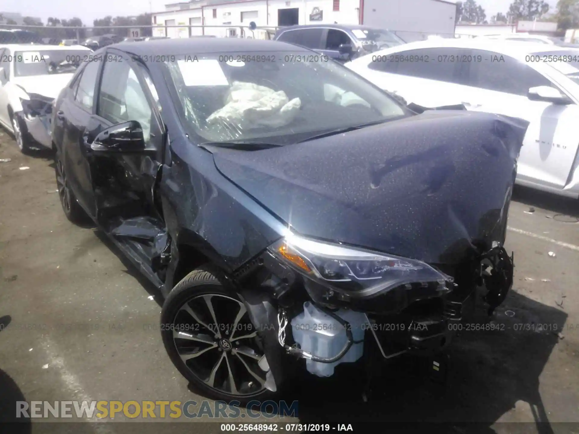 1 Photograph of a damaged car 2T1BURHE4KC154995 TOYOTA COROLLA 2019