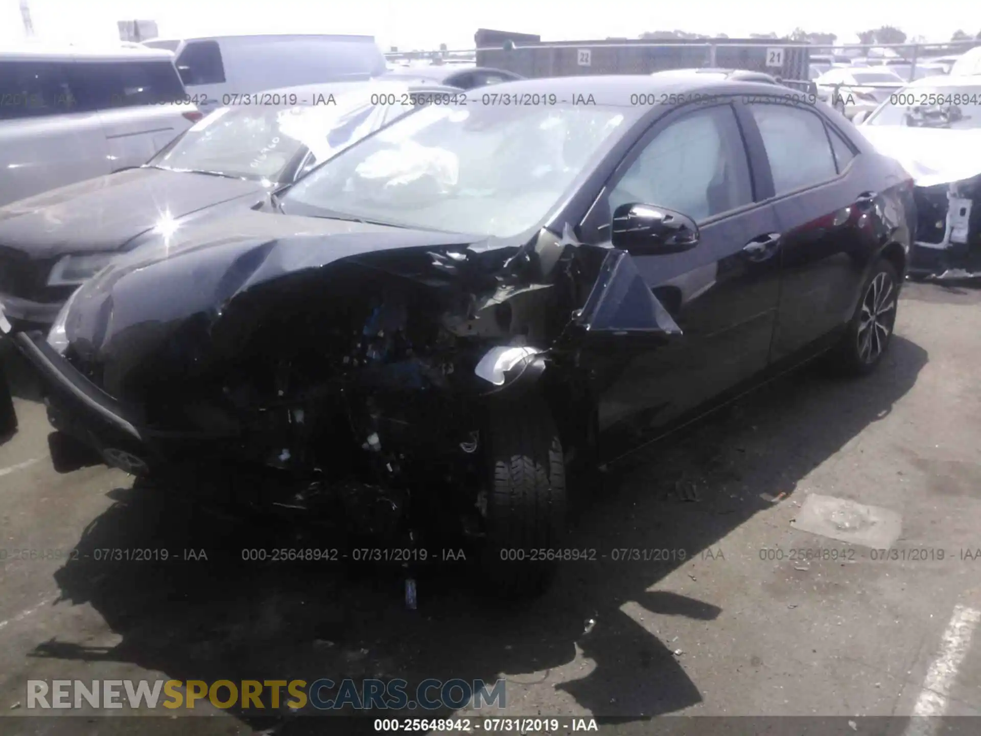 2 Photograph of a damaged car 2T1BURHE4KC154995 TOYOTA COROLLA 2019