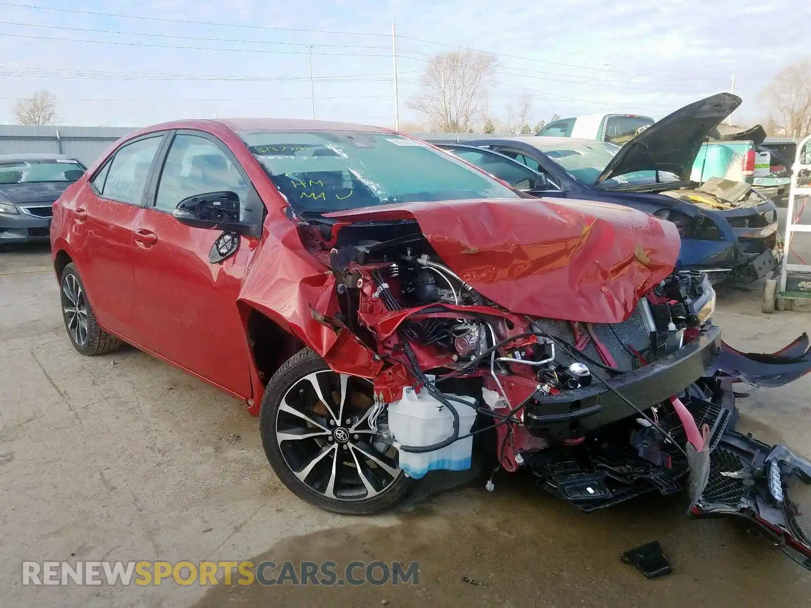 1 Photograph of a damaged car 2T1BURHE4KC156505 TOYOTA COROLLA 2019
