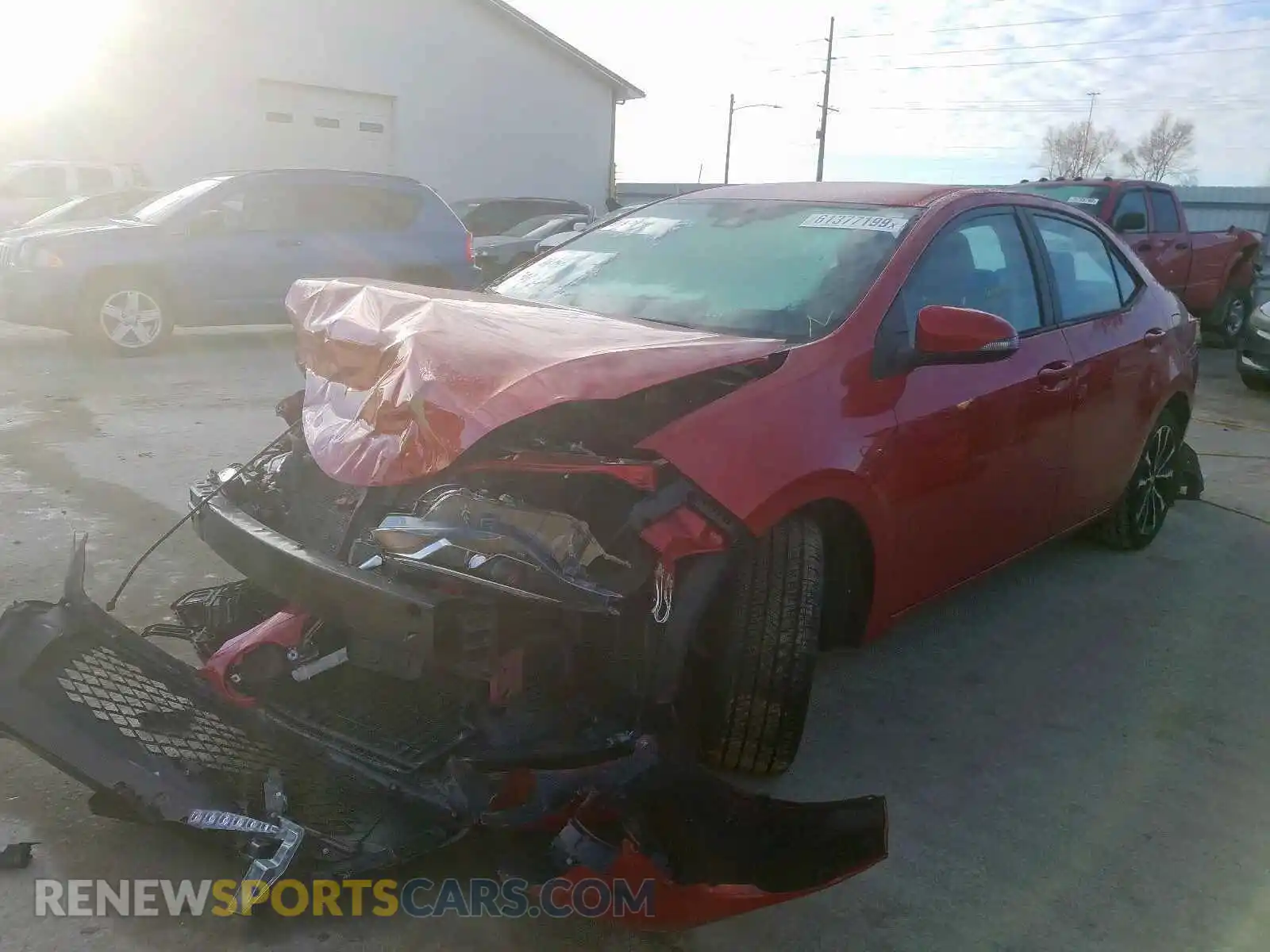 2 Photograph of a damaged car 2T1BURHE4KC156505 TOYOTA COROLLA 2019