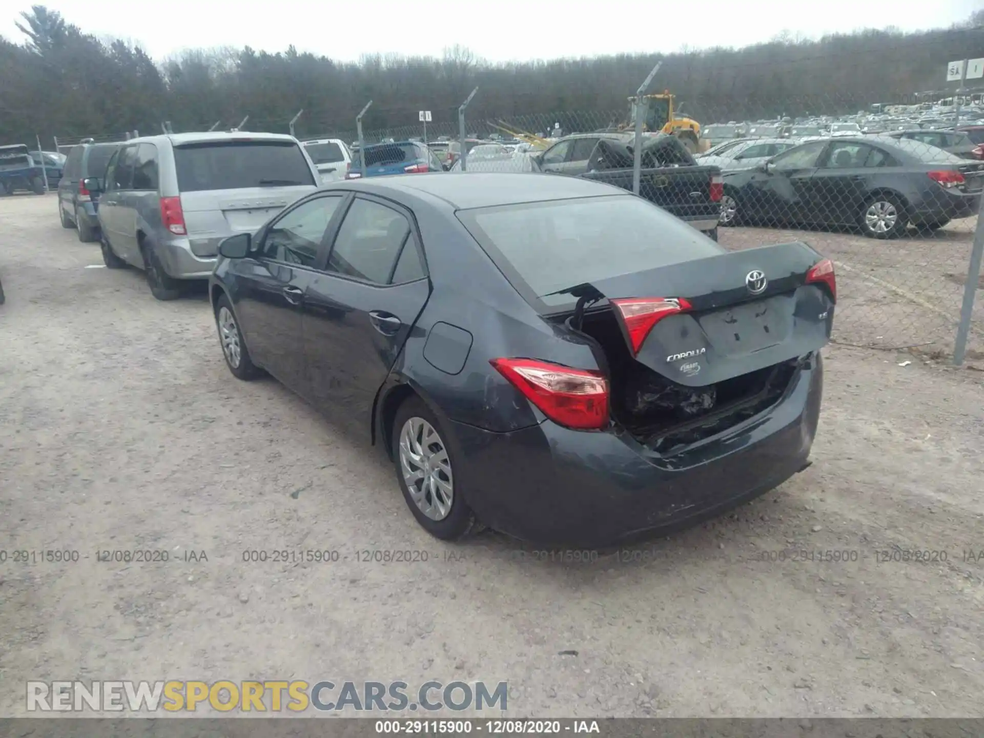 3 Photograph of a damaged car 2T1BURHE4KC158576 TOYOTA COROLLA 2019