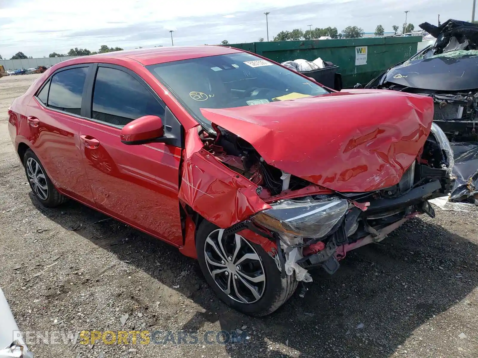1 Photograph of a damaged car 2T1BURHE4KC159145 TOYOTA COROLLA 2019