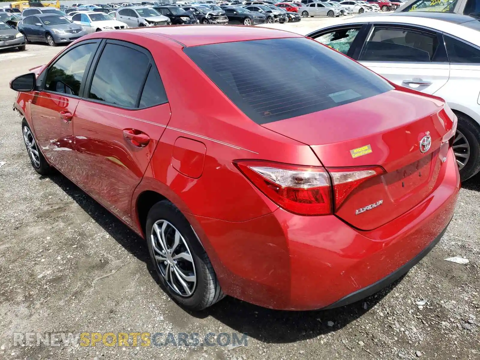 3 Photograph of a damaged car 2T1BURHE4KC159145 TOYOTA COROLLA 2019