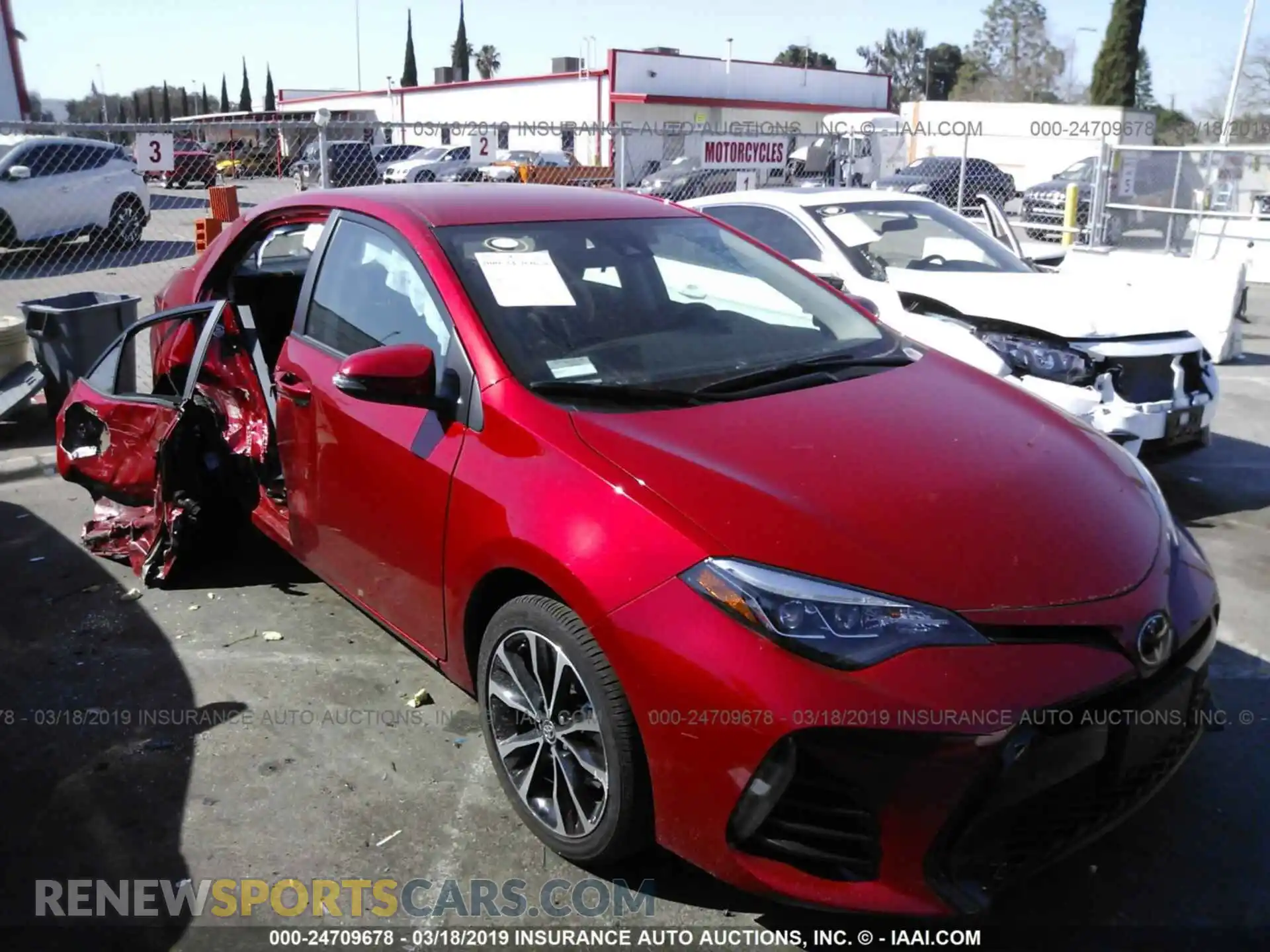 1 Photograph of a damaged car 2T1BURHE4KC159744 TOYOTA COROLLA 2019