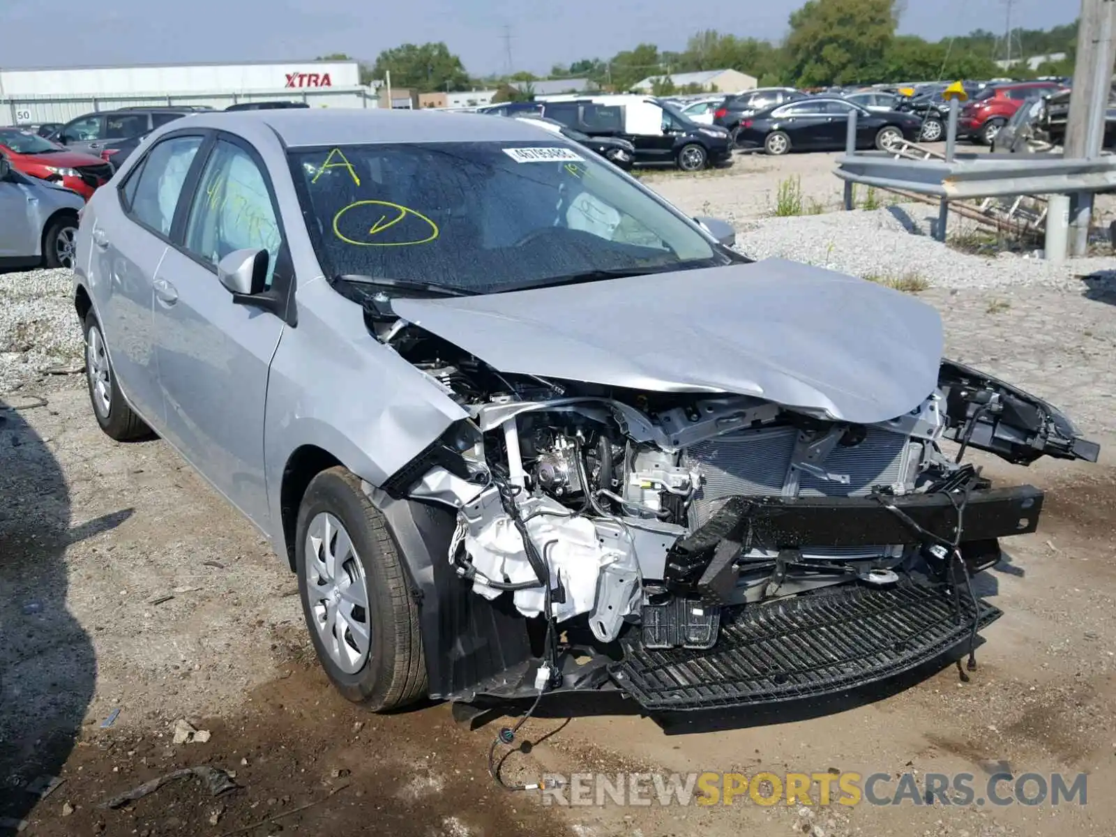1 Photograph of a damaged car 2T1BURHE4KC161560 TOYOTA COROLLA 2019