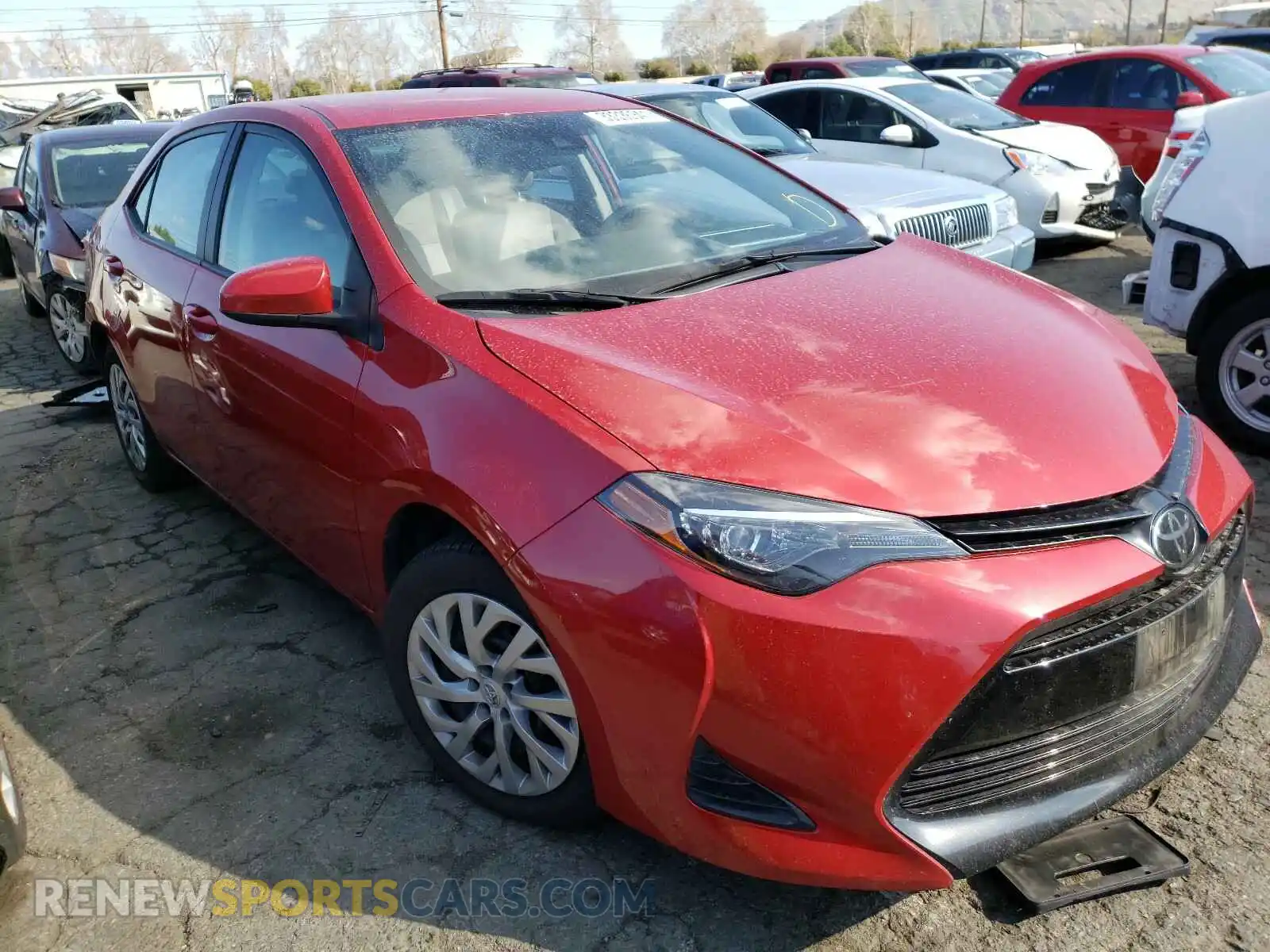 1 Photograph of a damaged car 2T1BURHE4KC163969 TOYOTA COROLLA 2019