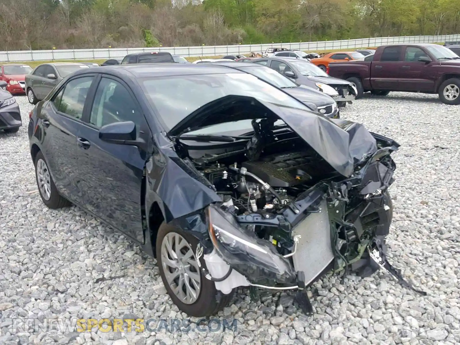 1 Photograph of a damaged car 2T1BURHE4KC171389 TOYOTA COROLLA 2019