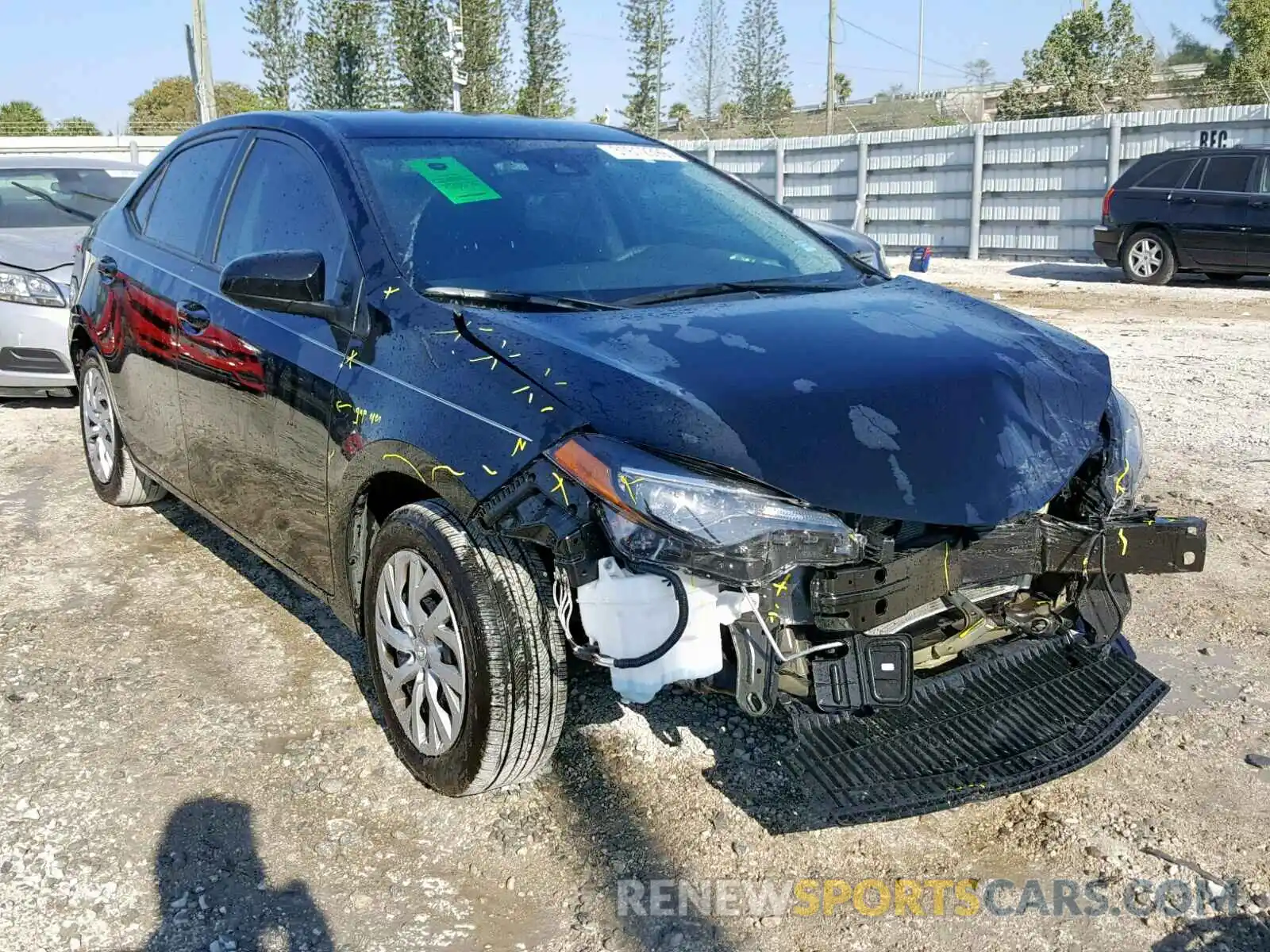 1 Photograph of a damaged car 2T1BURHE4KC172056 TOYOTA COROLLA 2019