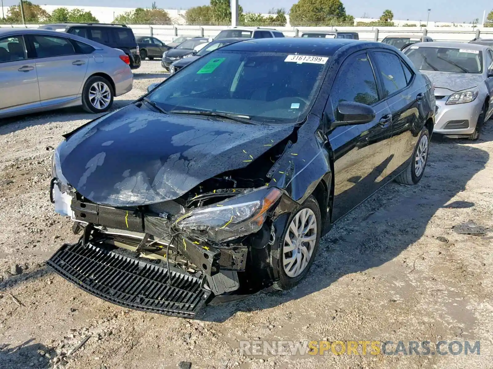 2 Photograph of a damaged car 2T1BURHE4KC172056 TOYOTA COROLLA 2019