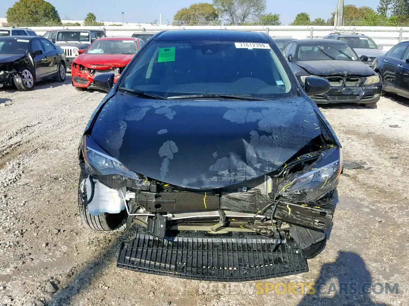 9 Photograph of a damaged car 2T1BURHE4KC172056 TOYOTA COROLLA 2019