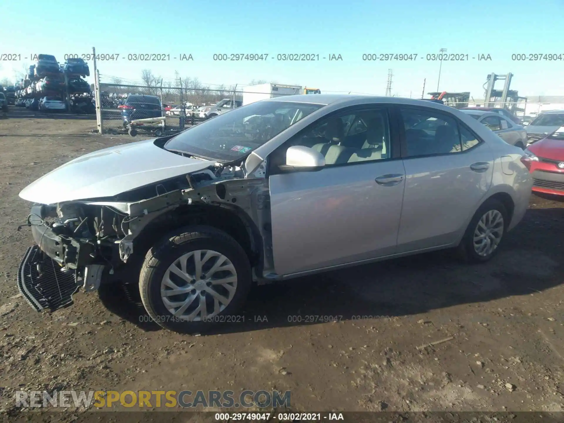 2 Photograph of a damaged car 2T1BURHE4KC174017 TOYOTA COROLLA 2019