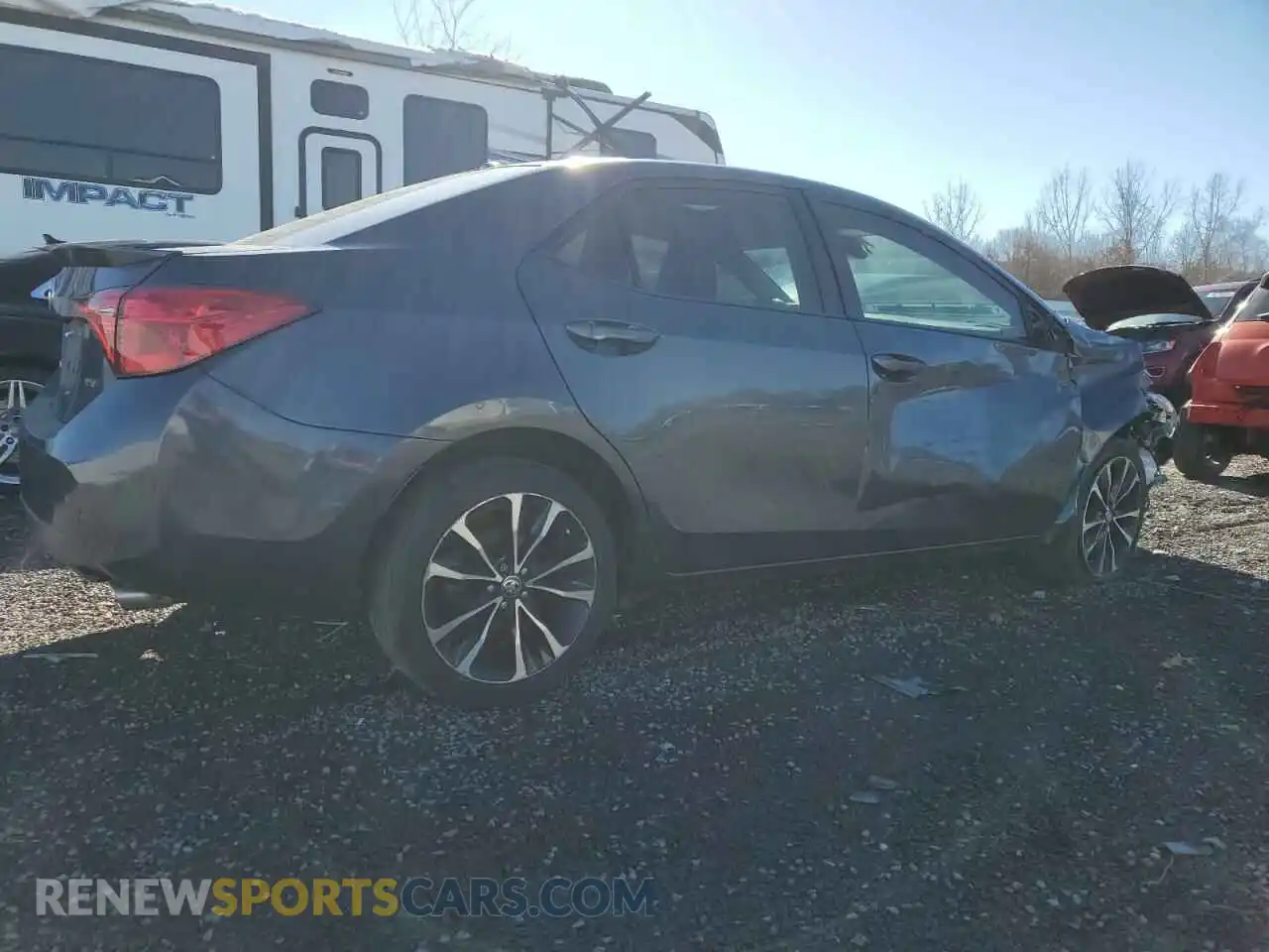 3 Photograph of a damaged car 2T1BURHE4KC176754 TOYOTA COROLLA 2019